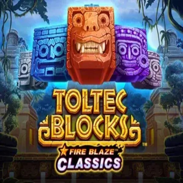 Fire Blaze: Toltec Blocks by Rarestone Gaming, showcased at bet-point.ca – game logo